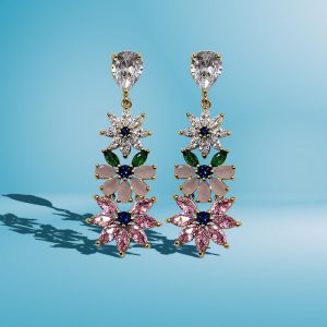 Aretes "Pétalos de Cristal"