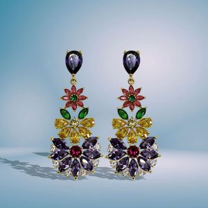 Aretes "Estallido Floral"
