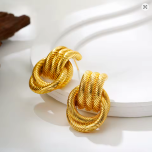 Aretes Nudo Trenzado